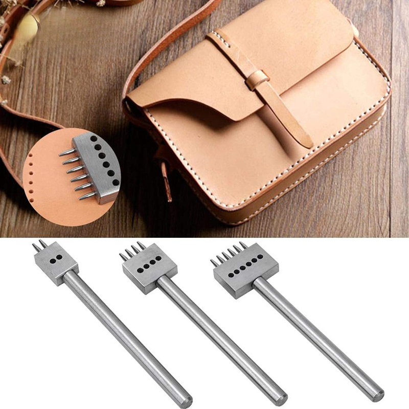 Leatherwork Manual - 3Pcs Manual Leather Hole Punch Tool