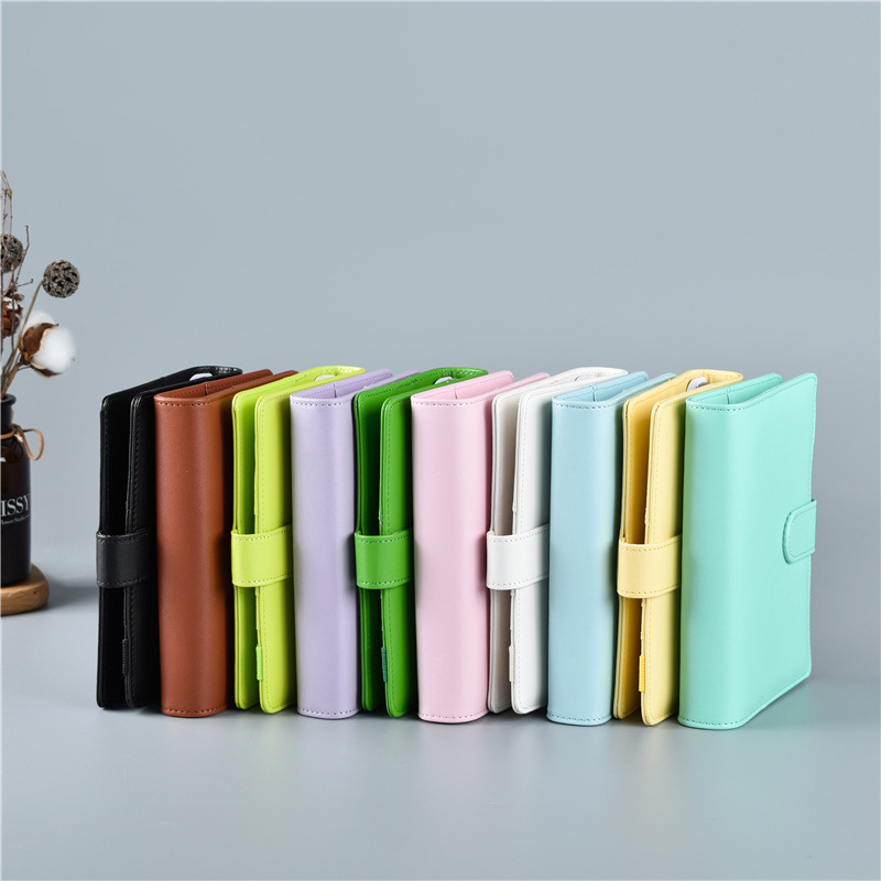 Leather Work Notebook - Macaron Color A5 A6 6 Ring