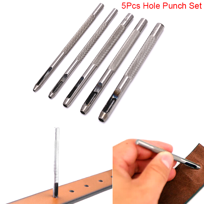 Leatherwork Punching Tool - C 5Pcs new Leather Round Shape