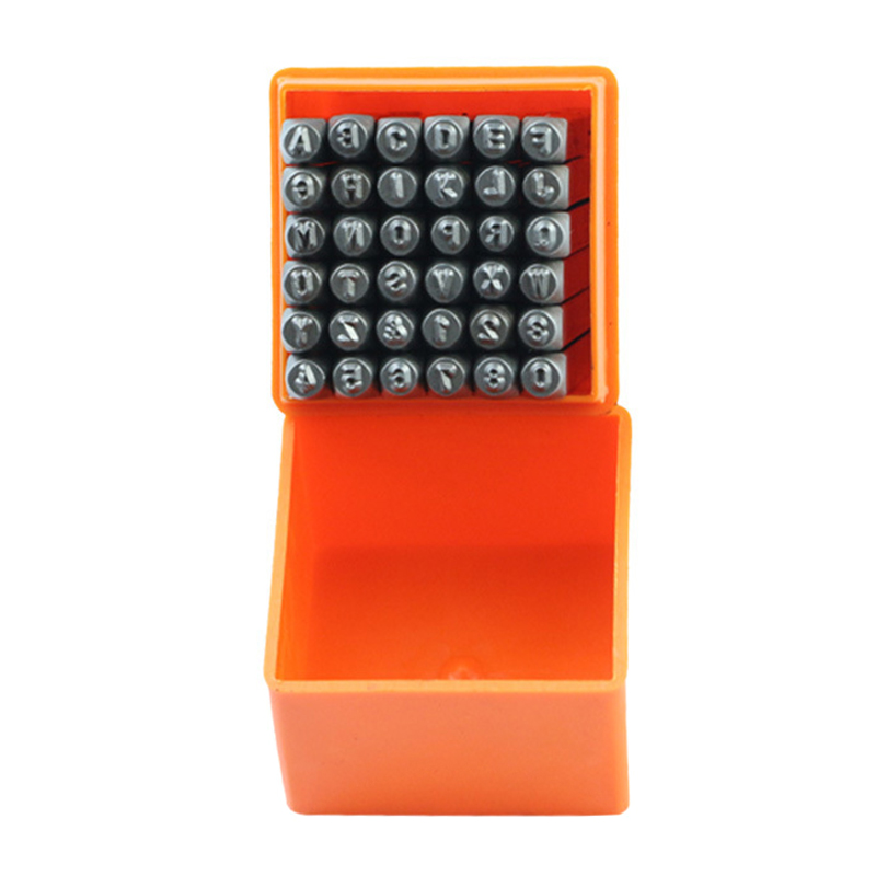 Leatherwork Punching Tool - 36 Pcs Punch Stainless Steel Letter