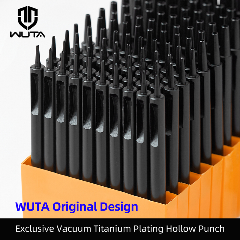 Leatherwork Punching Tool - WUTA 1-10pcs Plating Titanium Leather Hole