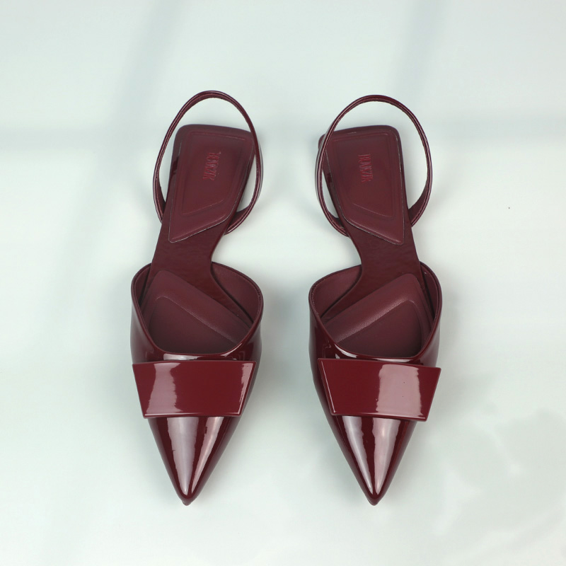 Leather Work Women Shoes - Brand Patent Leather Summer Women Flat