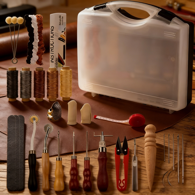 Leatherwork Punching Tool - Leather Craft Tool Kit Leather Hand