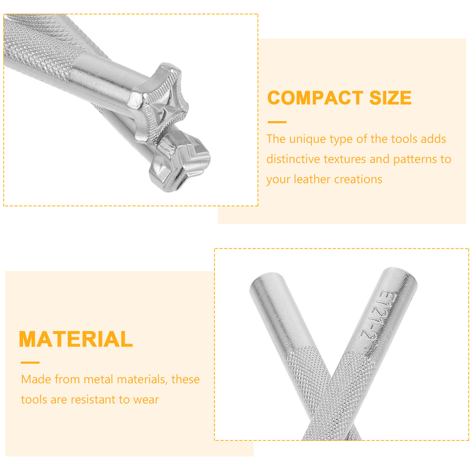 2Pcs Craft Stamping Tools DIY  - Leatherwork Manual incelemesi ve fiyatı