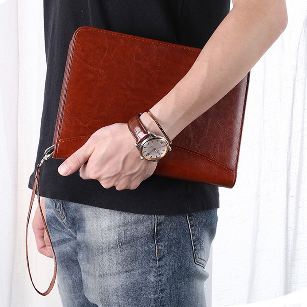 Portable File Folder PU Leathe - Leather Work Notebook incelemesi ve fiyatı