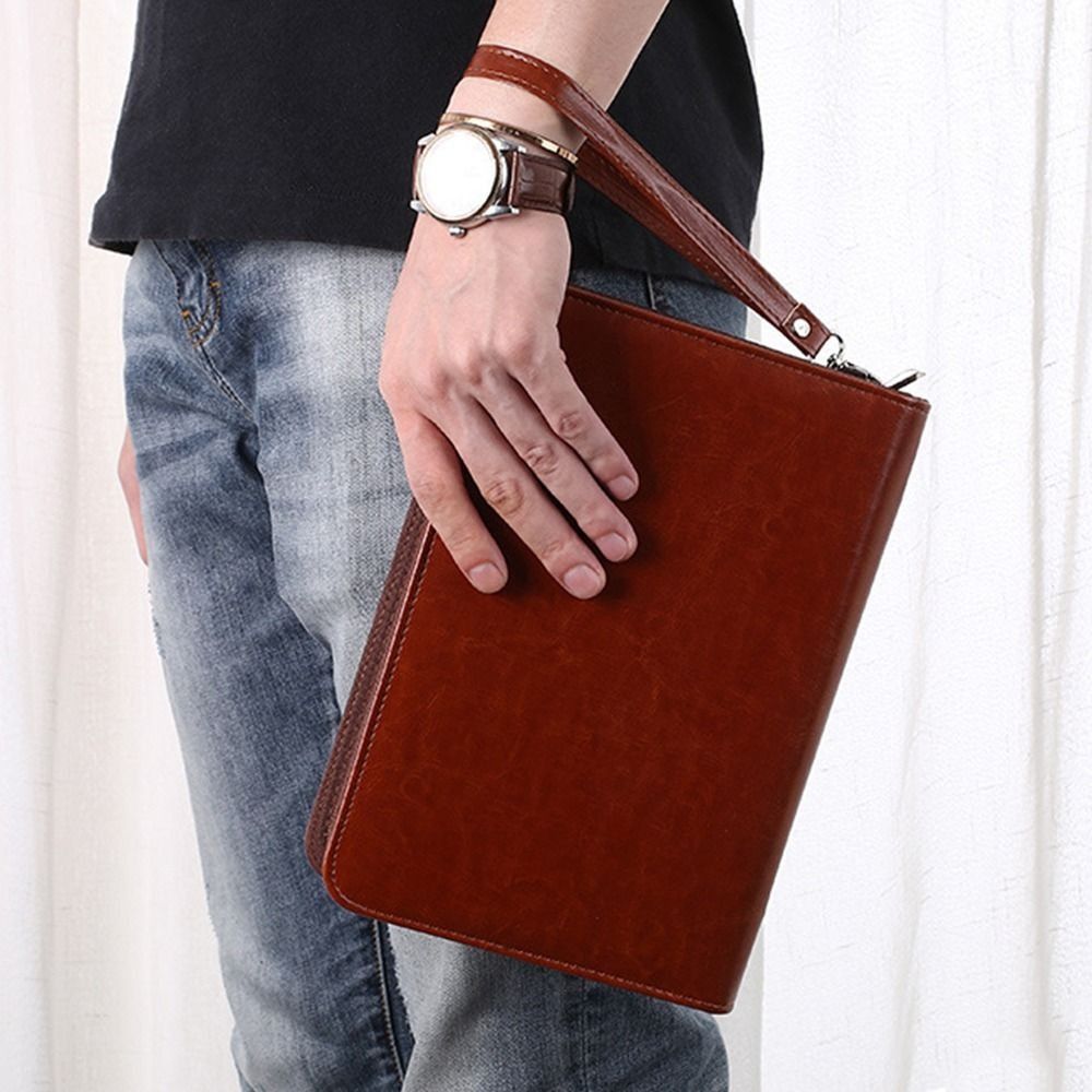 Portable File Folder PU Leathe - Leather Work Notebook incelemesi ve fiyatı