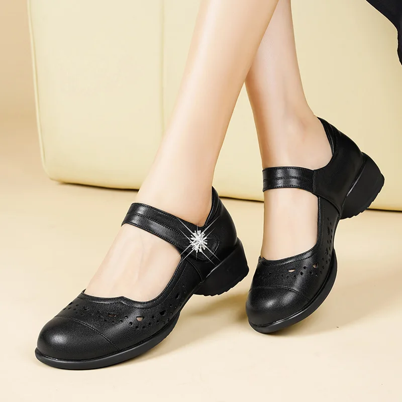 3cm All Match Breathable Comfo - Leather Work Women Shoes incelemesi ve fiyatı