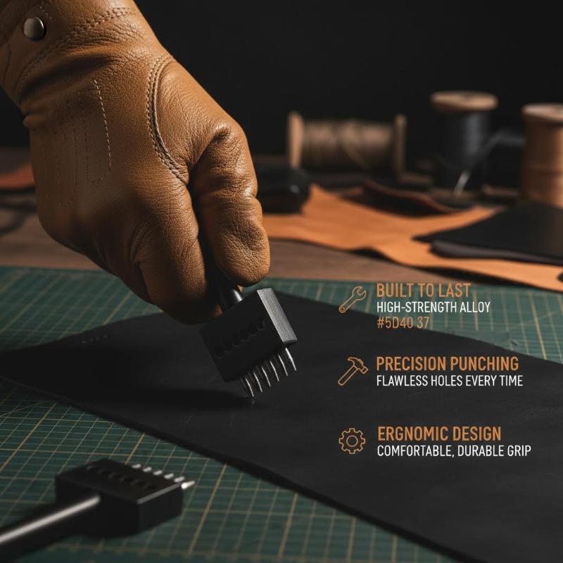 3Pcs Manual Leather Hole Punch - Leatherwork Manual incelemesi ve fiyatı