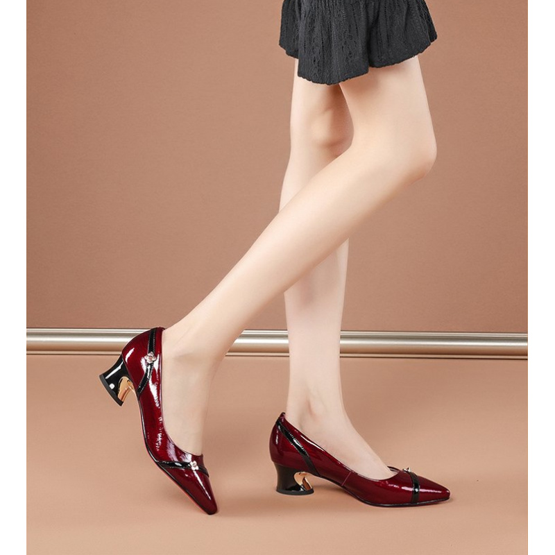 Women's Elegant Fashion Pointe - Leather Work Women Shoes incelemesi ve fiyatı