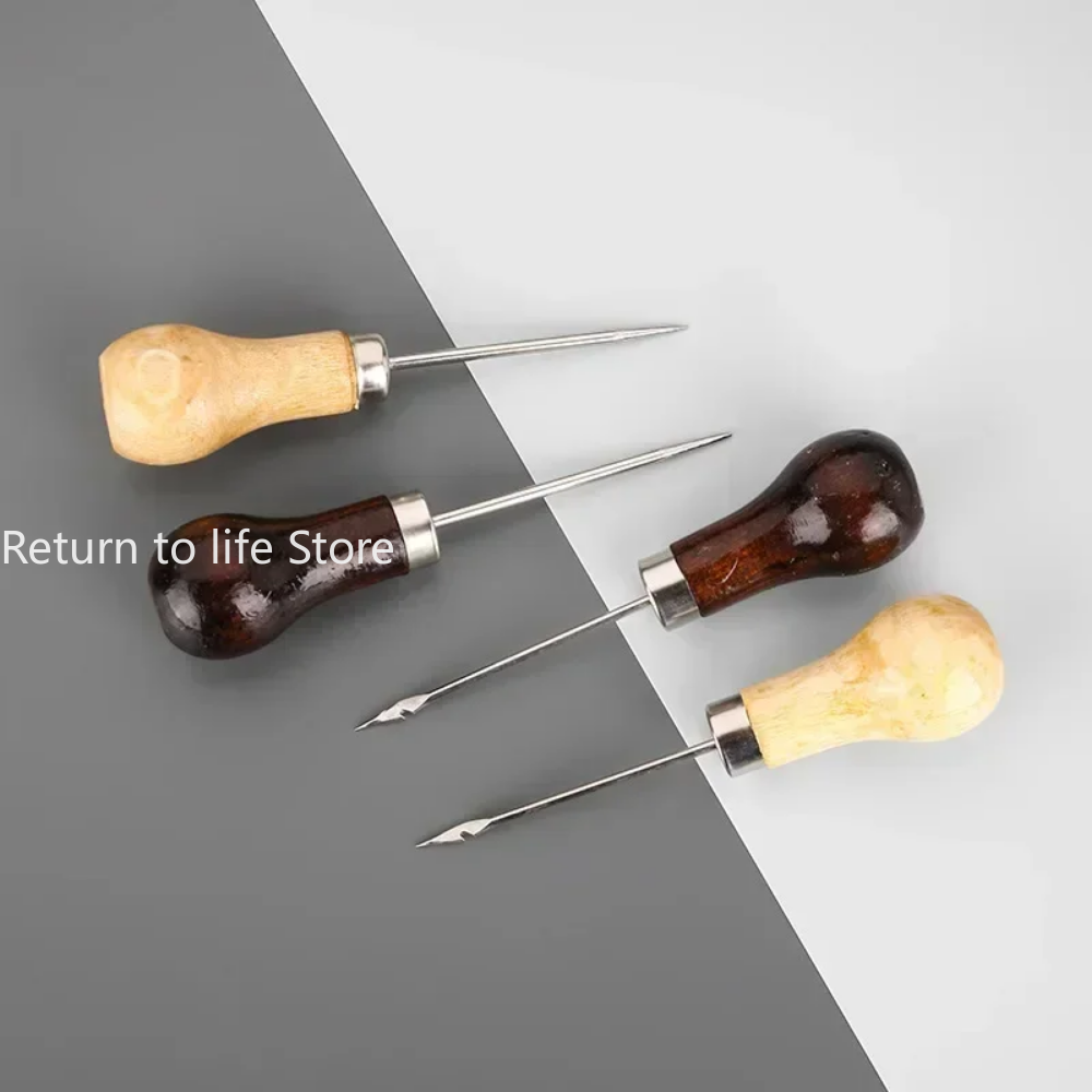1pc Awl Pricker Hole Maker Con - Leatherwork Punching Tool incelemesi ve fiyatı