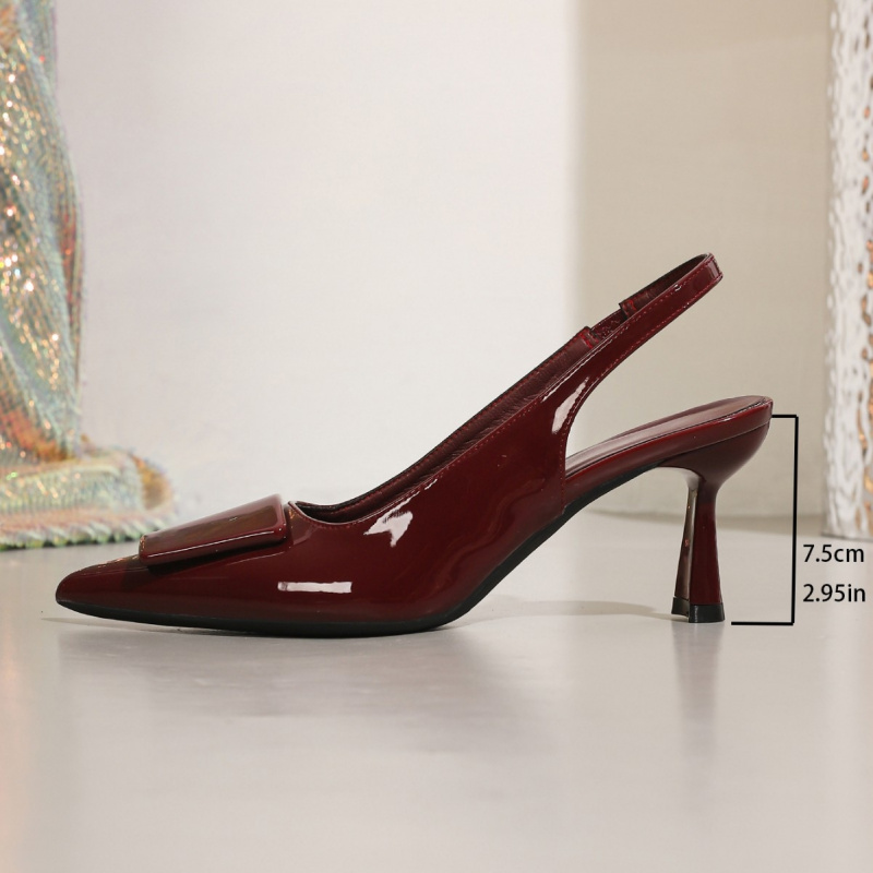 European size backless sandals - Leather Work Women Shoes incelemesi ve fiyatı