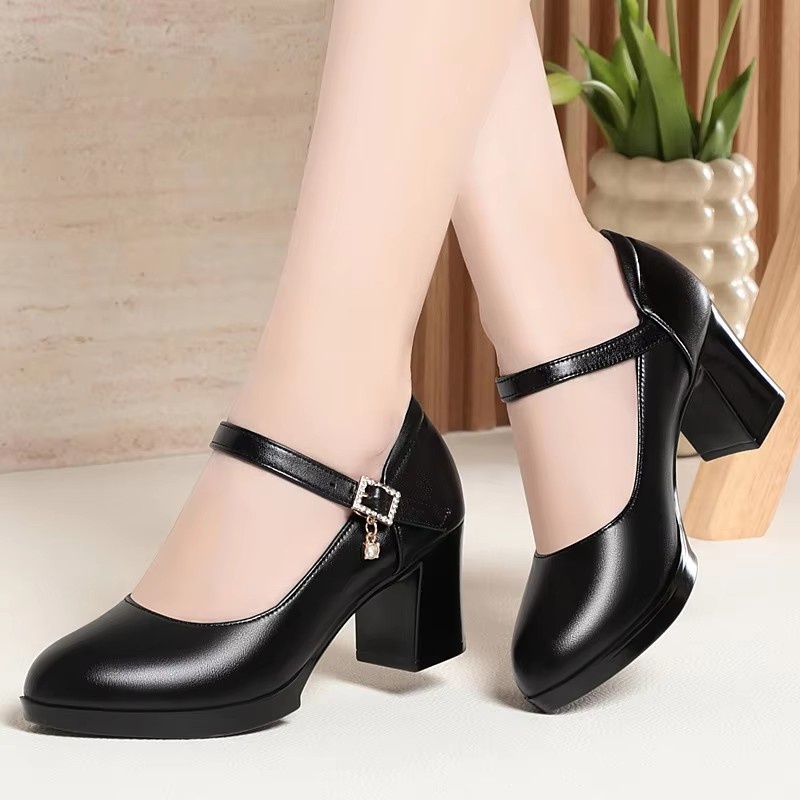 6cm Vintage Quality Shallow Mo - Leather Work Women Shoes incelemesi ve fiyatı