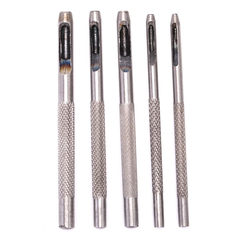 C 5Pcs new Leather Round Shape - Leatherwork Punching Tool incelemesi ve fiyatı