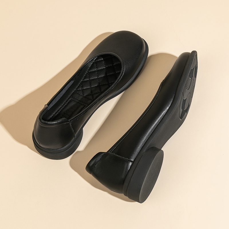 Comfortable round Toe Flat Bot - Leather Work Women Shoes incelemesi ve fiyatı