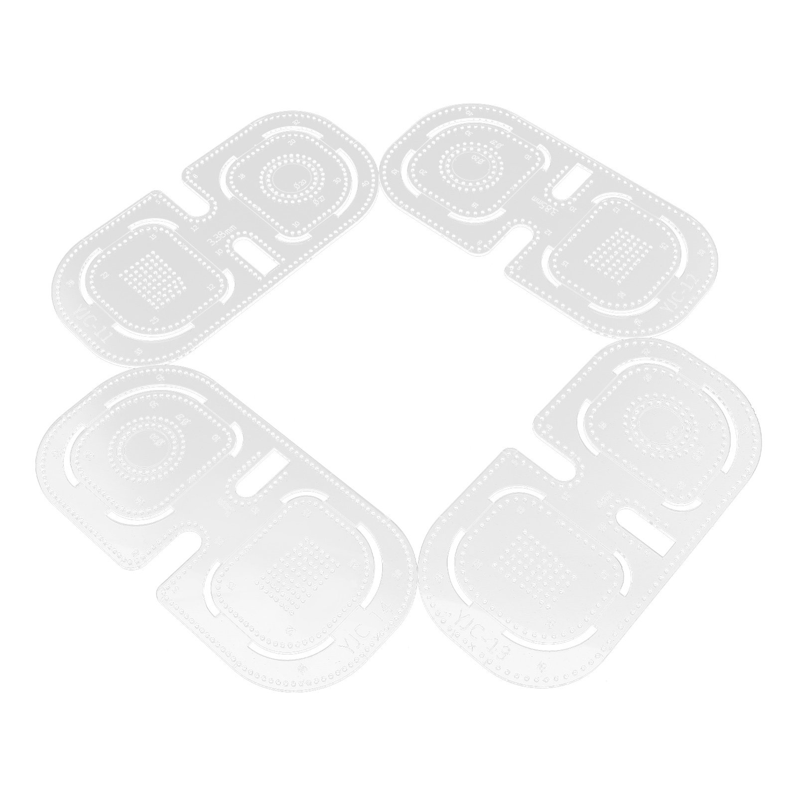4Pcs Precision Acrylic Prickin - Leatherworking Guide incelemesi ve fiyatı