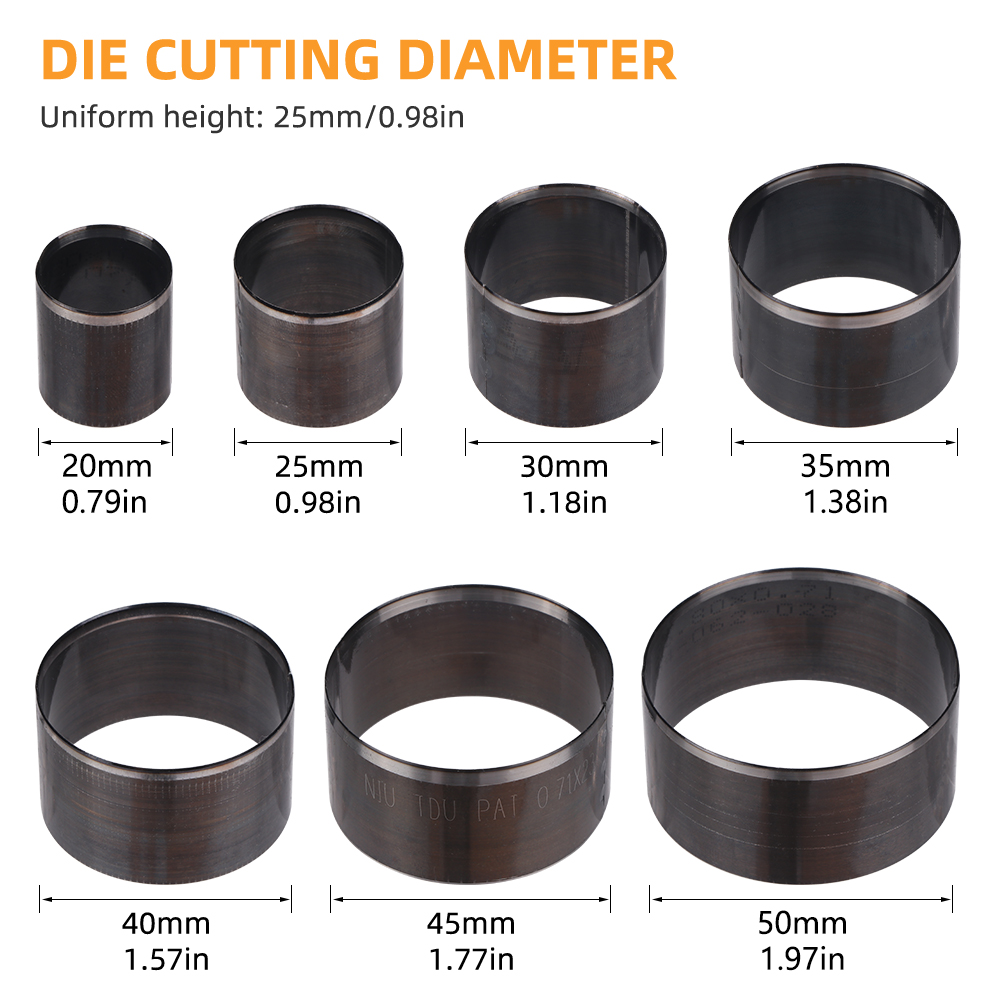 7pc/set Leather Round Punching - Leatherwork Punching Tool incelemesi ve fiyatı