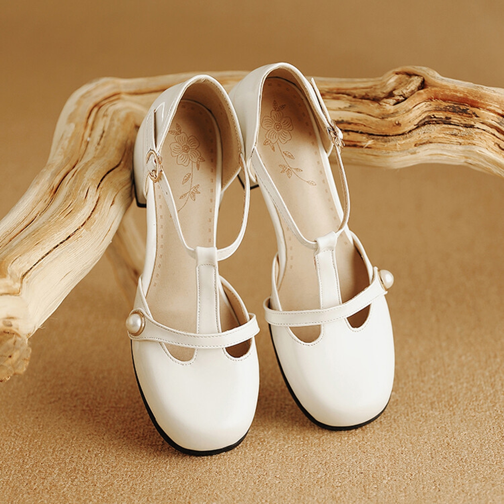 Thick High Heels Sandals Women - Leather Work Women Shoes incelemesi ve fiyatı