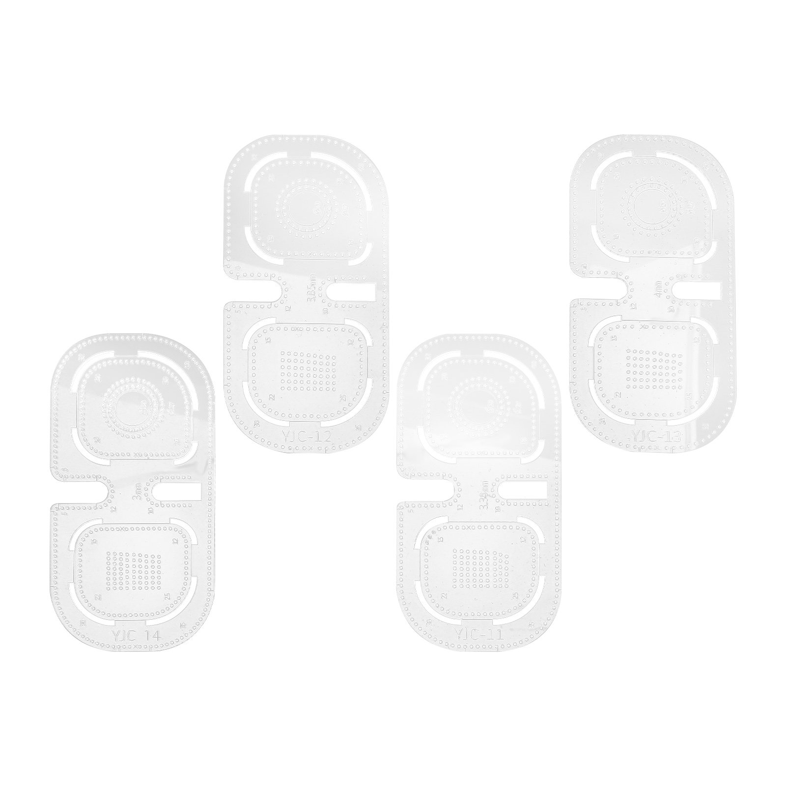4Pcs Clear Acrylic Leatherwork - Leatherworking Guide incelemesi ve fiyatı