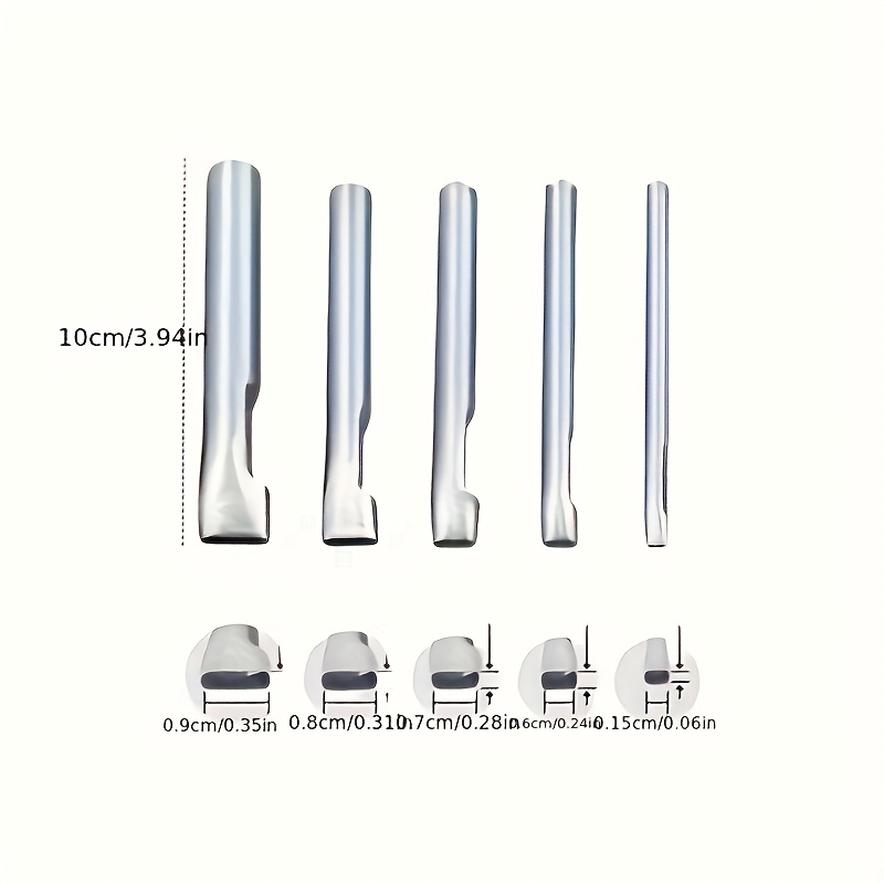 5pcs Leather Oblong Belt Hole  - Leatherwork Punching Tool incelemesi ve fiyatı