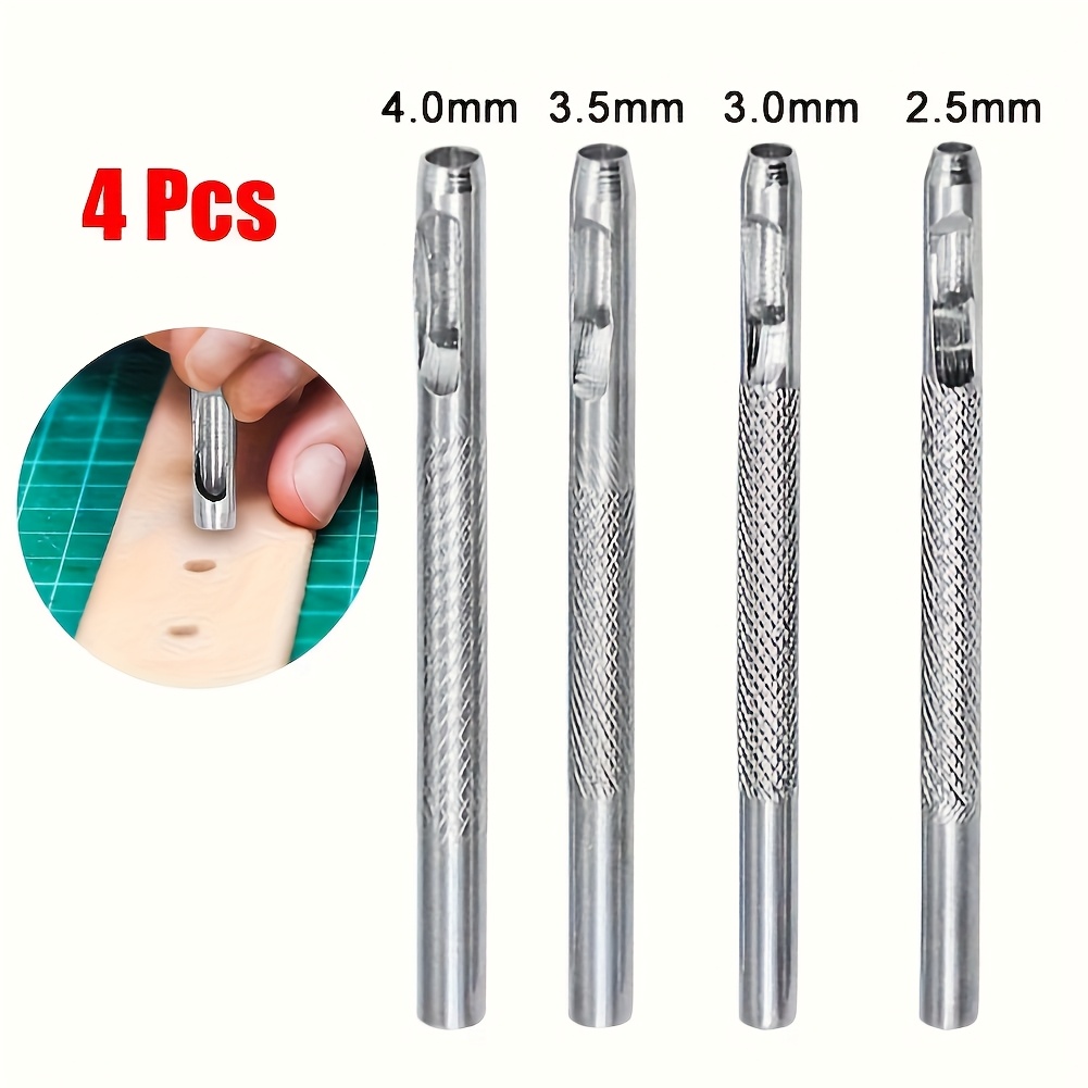 4Pcs Manual Leather Hole Punch - Leatherwork Manual incelemesi ve fiyatı