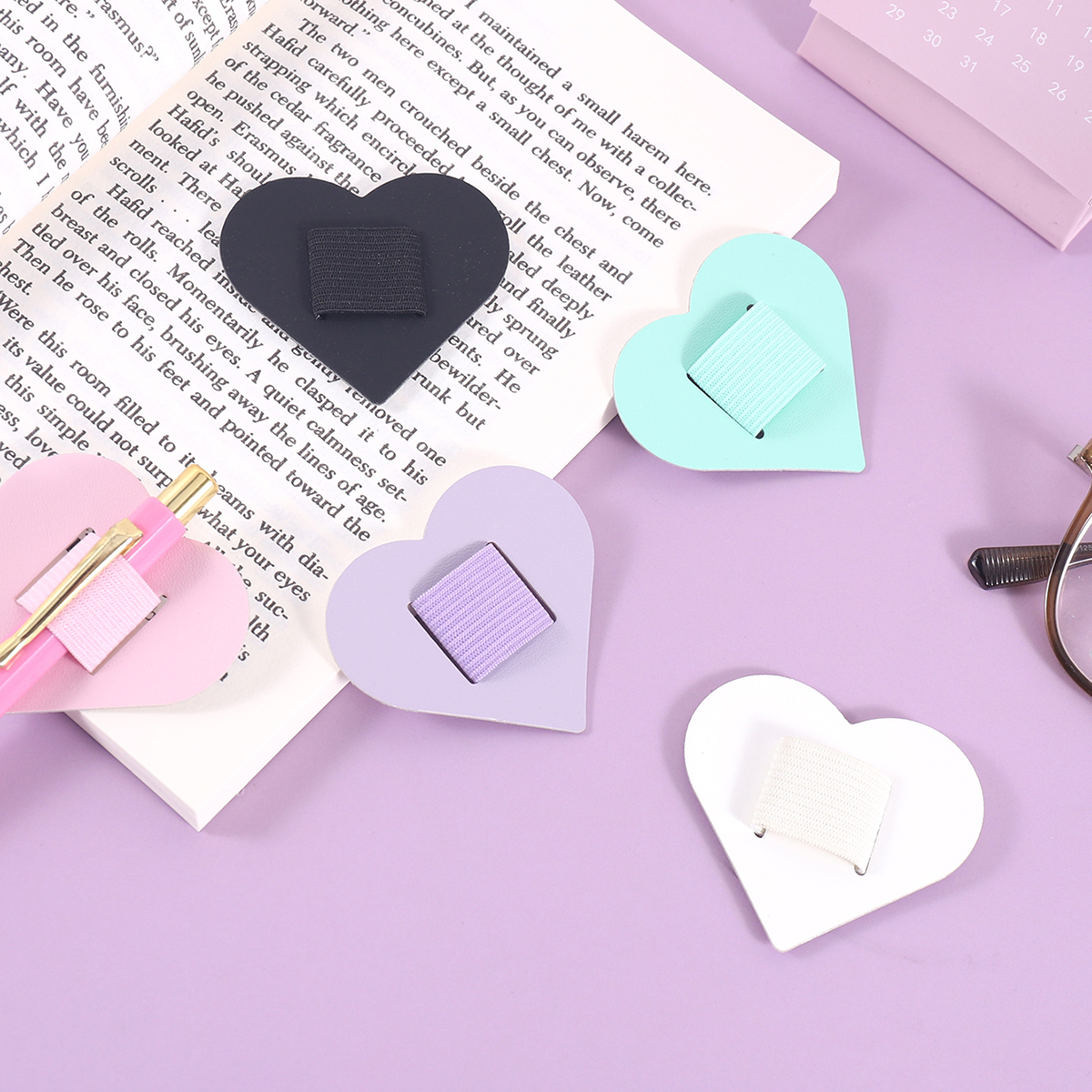 Self-Adhesive Heart Pen Clip H - Leather Work Notebook incelemesi ve fiyatı
