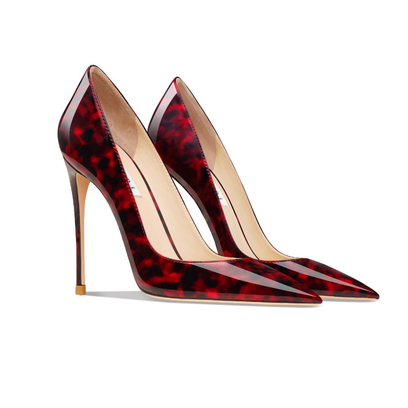 Sexy Iridescent Leather High H - Leather Work Women Shoes incelemesi ve fiyatı
