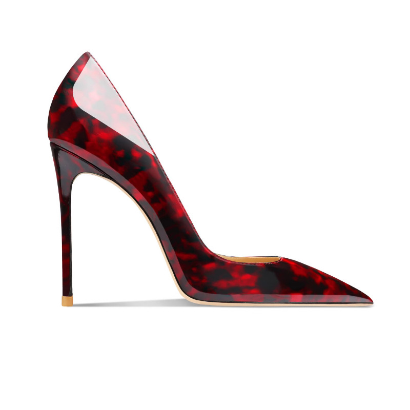 Sexy Iridescent Leather High H - Leather Work Women Shoes incelemesi ve fiyatı