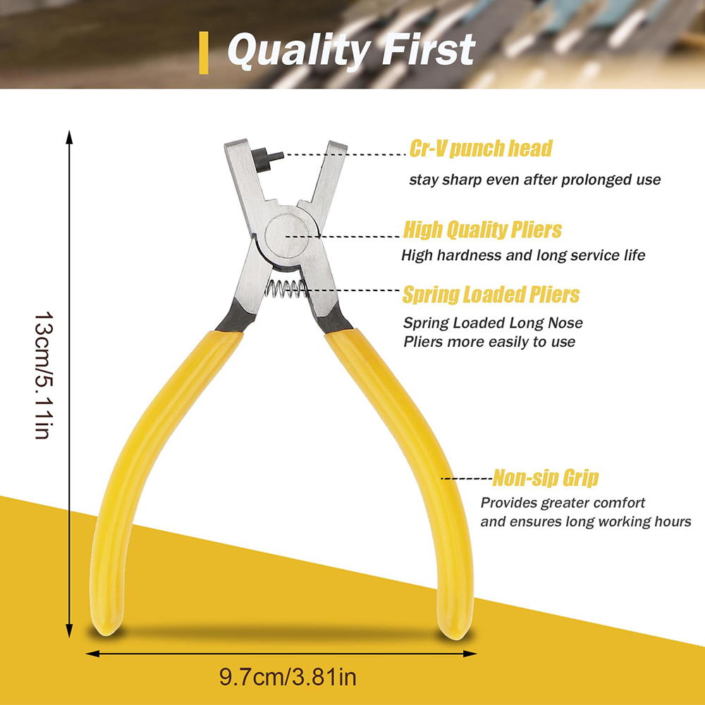 Leather Hole Punch Plier Unive - Leatherwork Punching Tool incelemesi ve fiyatı