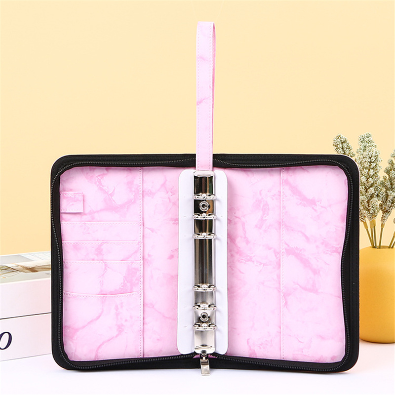 A6 Hand Zip Bag Marble Loose L - Leather Work Notebook incelemesi ve fiyatı