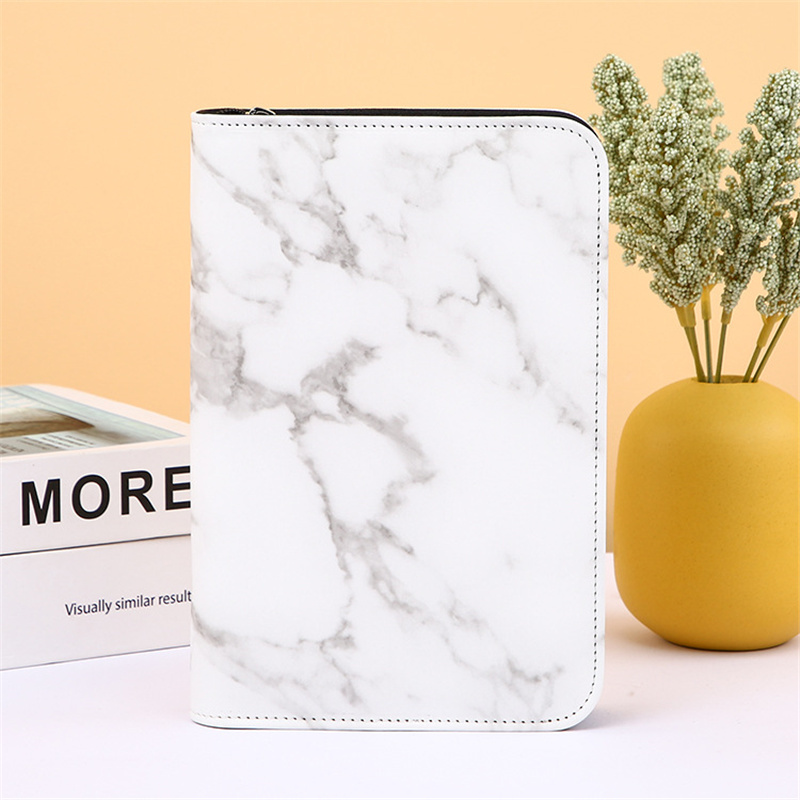 A6 Hand Zip Bag Marble Loose L - Leather Work Notebook incelemesi ve fiyatı